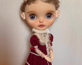 Blythe Zweiteiler, Blythe Queen Kleid, OB22 Kleid, OB24 Kleid,Neo Blythe Kleidung,Blythe Königin Kleidung