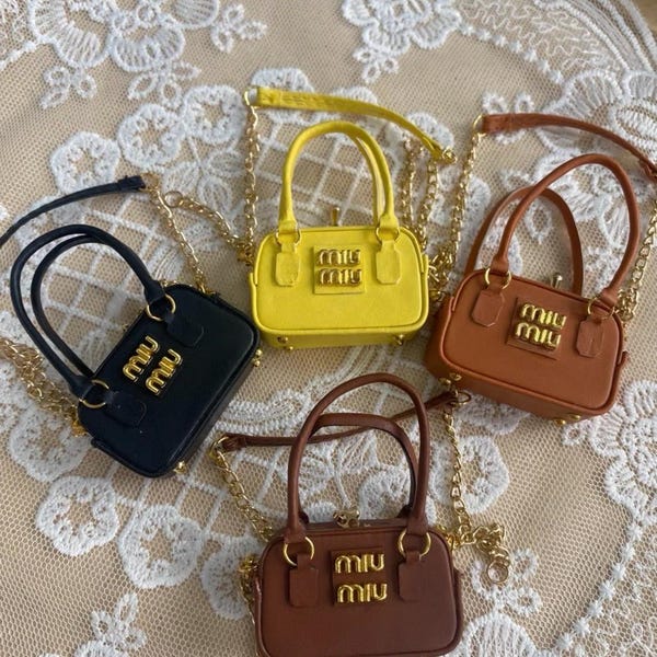 Borsa in miniatura per bambola, borsa per Blythe, borsa per bambola BJD 1/6, mini borsa, borsa a tracolla per Blythe, borsa Aznoe, borsa alla moda per bambole.