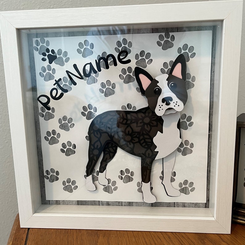 Shadow Box for Dogpersonalize Custom Dog Shadow Boxes, Dog Lover