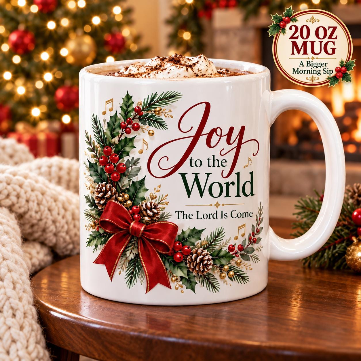 Holly & Joy Mugs - Etsy
