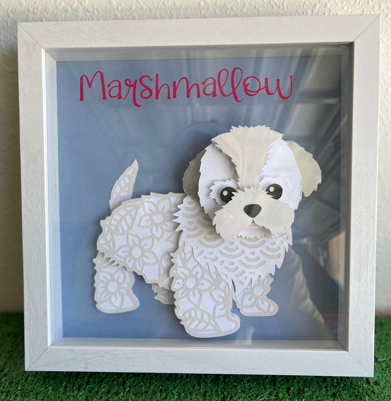 Shadow Box for Dogpersonalize Custom Dog Shadow Boxes, Dog Lover