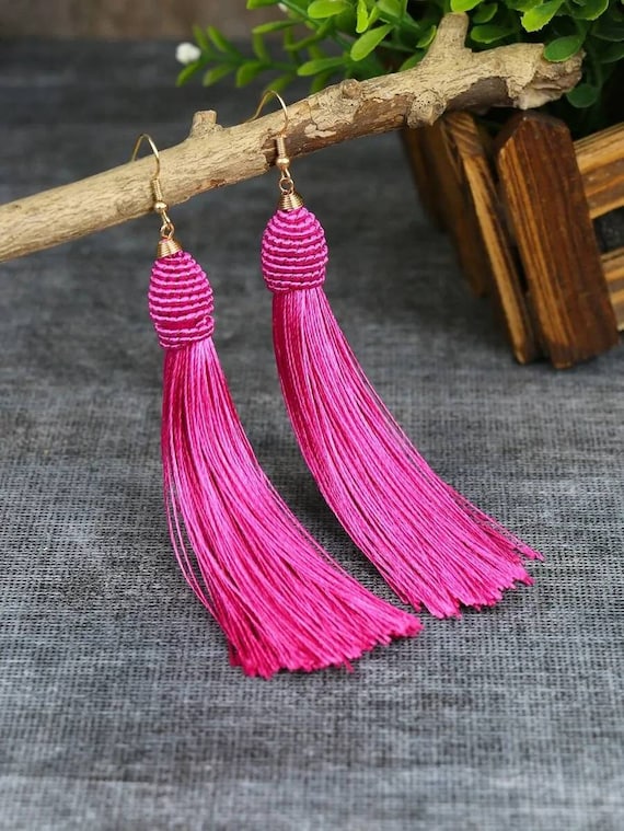 Update more than 74 hot pink earrings latest - 3tdesign.edu.vn
