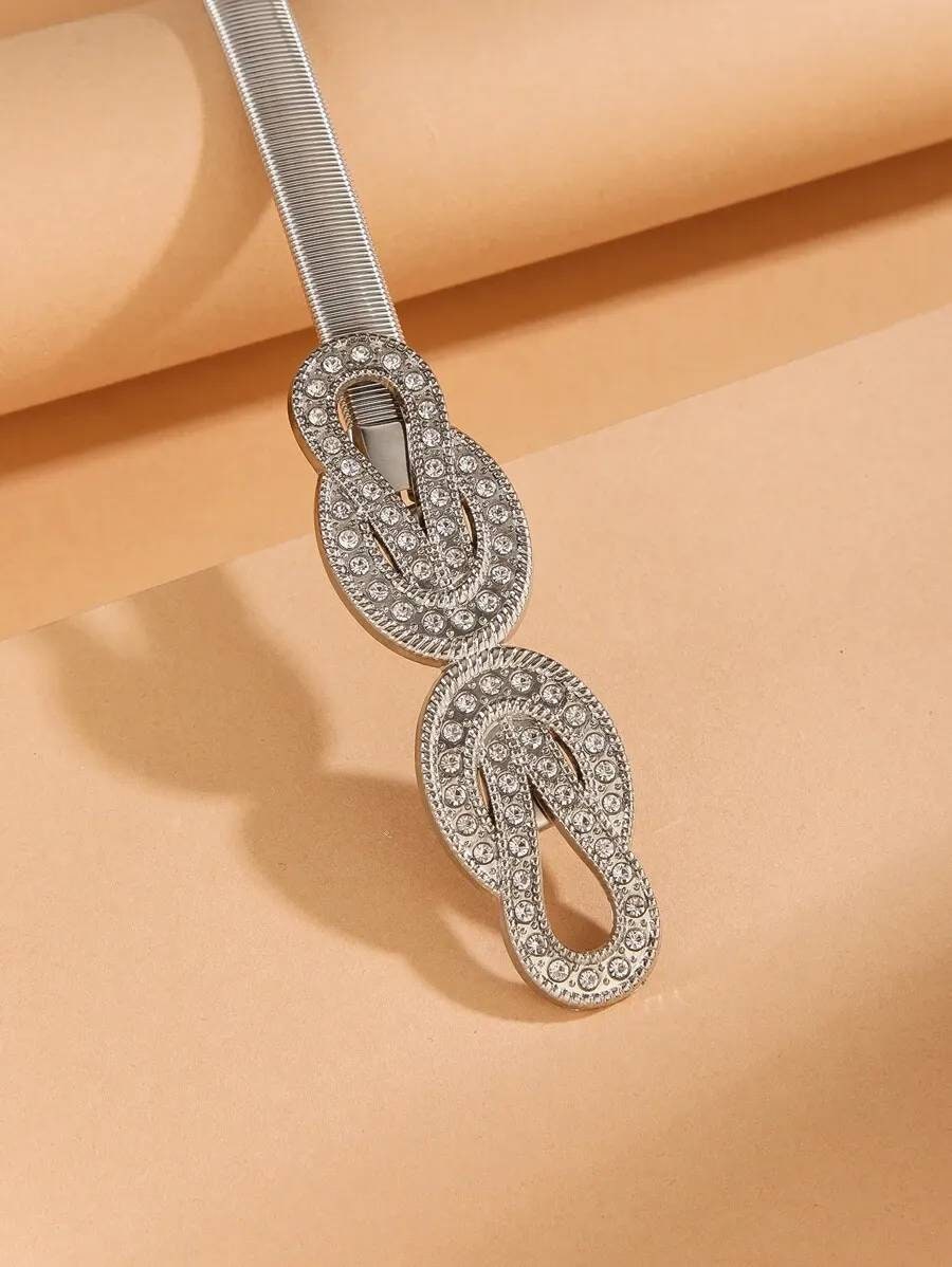 rhinestone stretch belt