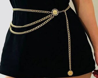 Cute Stylish Noble Women's Lady Young Girls Fashion Heart Metal Chain Style Belt Cute Stylish Noble Women's Lady Young Girls Fashion Heart Metal Chain Style Belt