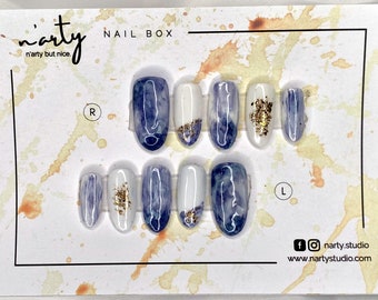 Unhas coreanas/Press On Nails/Desenhos de unhas/Unhas de Natal/Unhas adesivas/Unhas coladas/Unhas brilhantes/Unhas coreanas/Unhas postiças