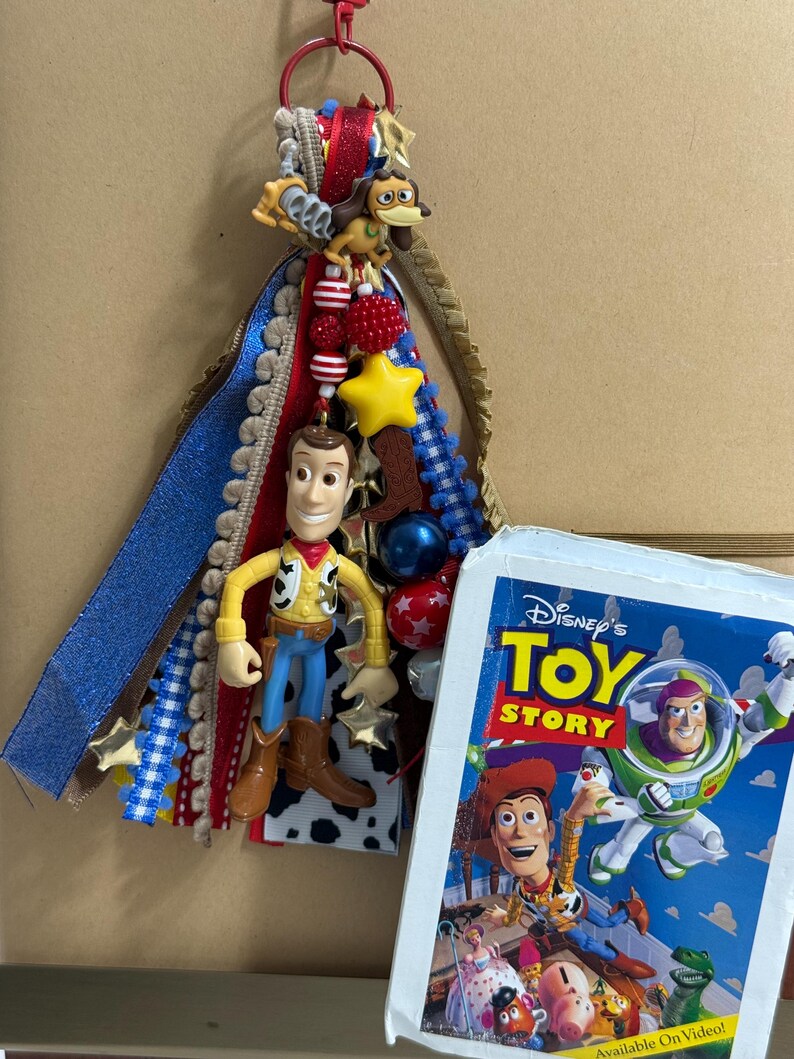 Woody Toy Story Bag Charm | Western Cowboy Tassel Purse Accessory afbeelding 11