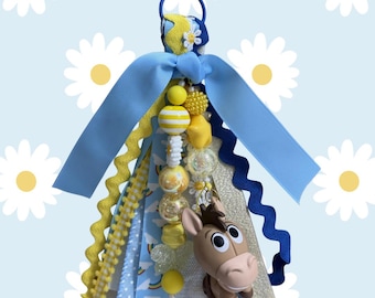Toy Story Bullseye Charm | Beaded Tassel Purse Accessory, Western Horse Style