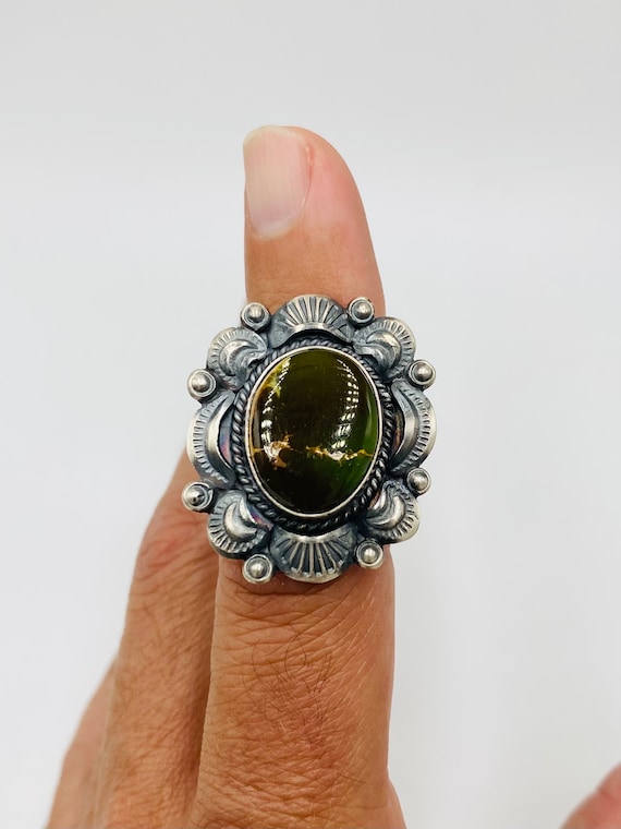 Very Unique Gilbert Tom Statement Ring - image 3
