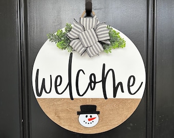 Interchangeable Sign | Front Door Decor | Welcome Sign | Front Door Wreath | Front Door Hanger | Custom Door Sign | Home Decor