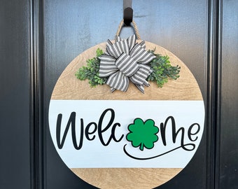 Interchangeable Sign | Front Door Decor | Welcome Sign | Front Door Wreath | Front Door Hanger | Custom Door Sign | Home Decor