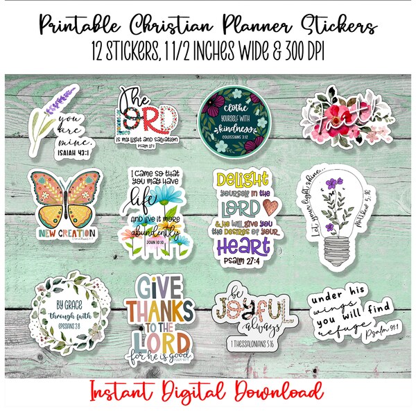 Bible Verse Sticker Etsy