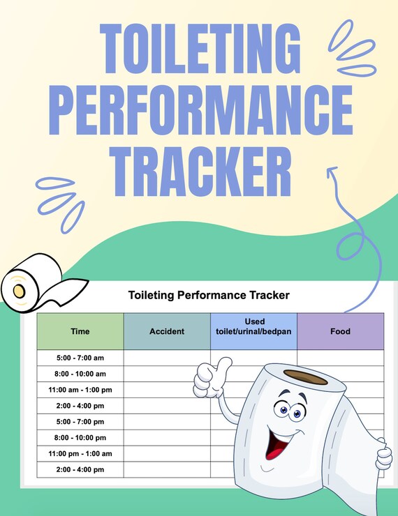 Toileting Performance Tracker Occupational Therapy OT Adls Etsy