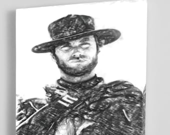 夕陽のガンマン クリント・イーストウッド カウボーイ ガン 葉巻