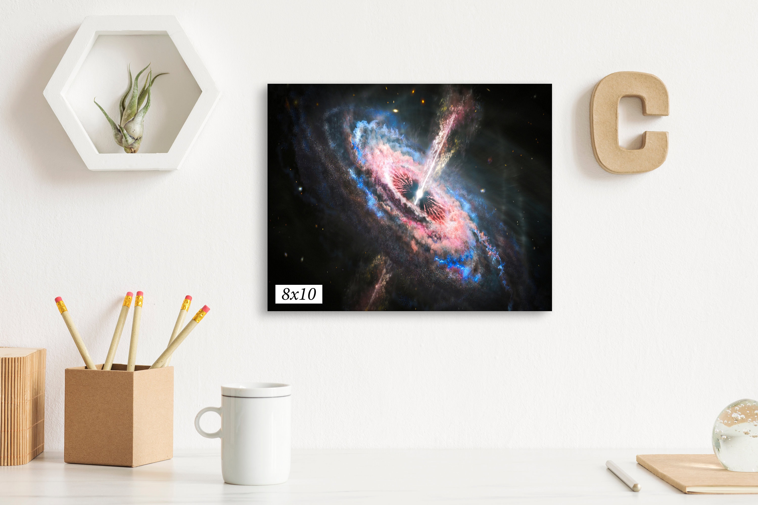 NASA Deep Space Quasar Outflow Space Landscape Space - Etsy