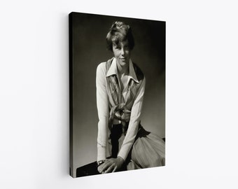 Amelia Earhart Amazing Adventurer donna eroe pilota aviazione vintage bianco e nero retrò ww2 ww1 tela