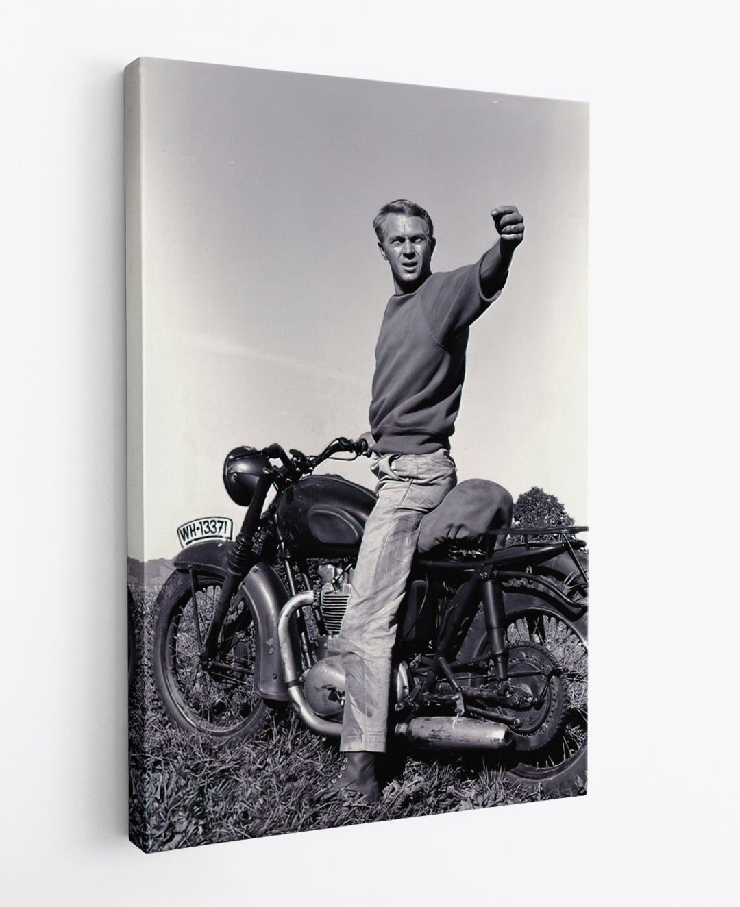 Steve McQueen Edition Triumph Motorcycle Ready for a Great Escape