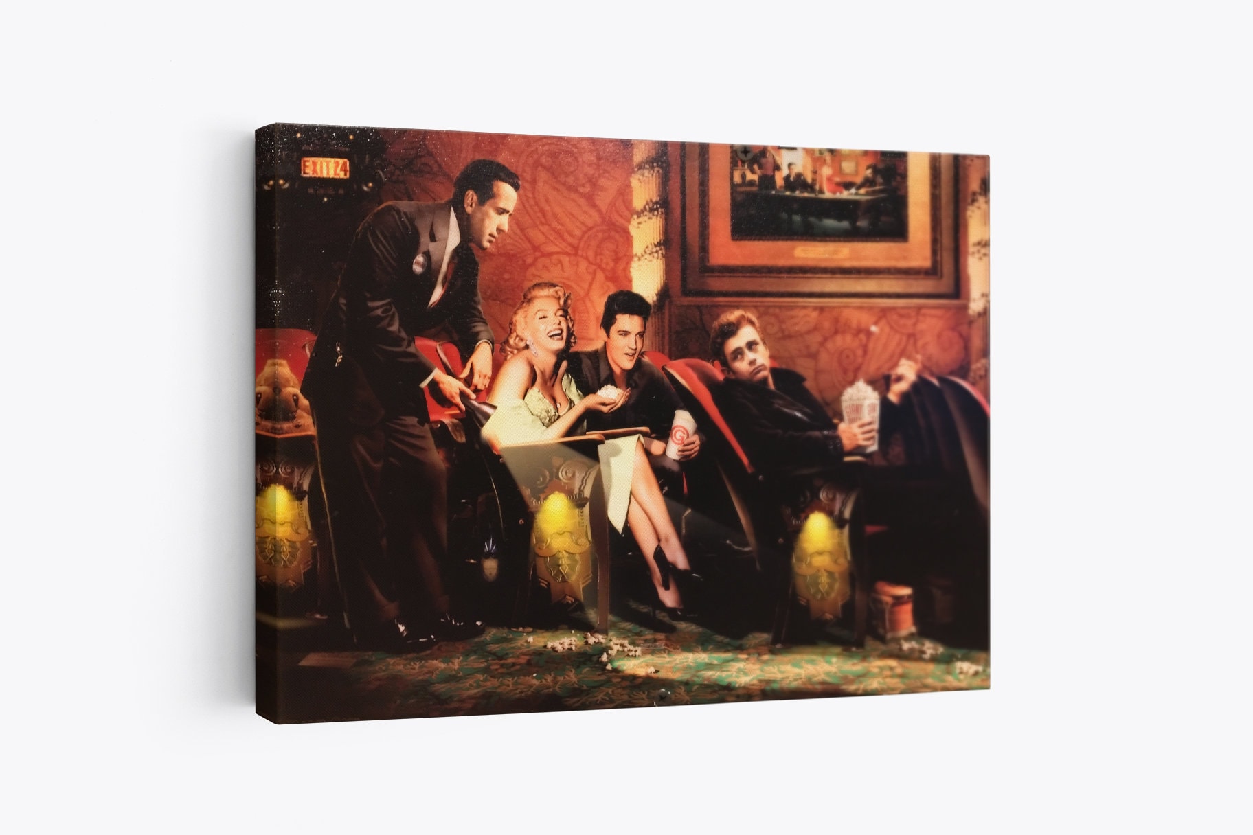 Marilyn Monroe Elvis Presley James Dean Humphrey Bogart