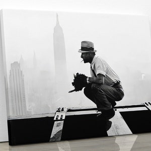 1930 Fotógrafo de almuerzo en la cima de un rascacielos Empire State Building NYC New York City Steel Workers, blanco y negro, Charles Clyde Ebbets