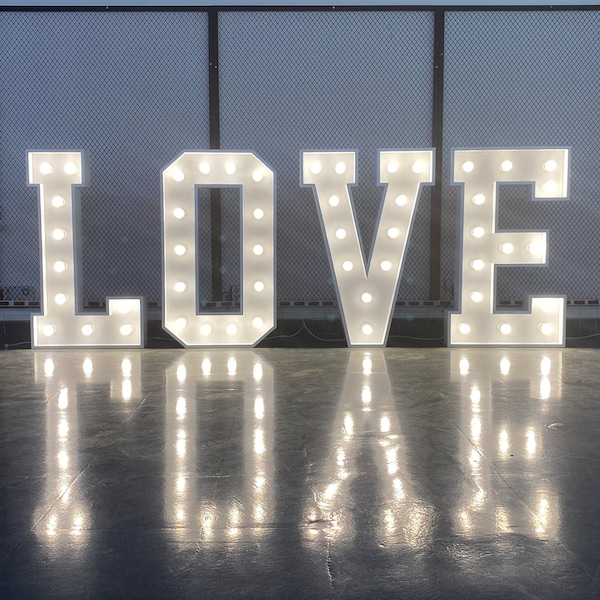 Love Large Marquee Letter Lights,4ft 3ft Big Wedding Mr&Mrs Led Sign,Large Marquee Light Up Letters,Marry Me Marquee Lights For Wedding