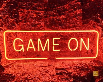 Game On Neon Sign,Neon Sign Custom,Anime Neon Signs,Custom Logo Signs,Game Room decoration