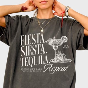 tequila bachelorette shirts final fiesta bachlorette party tshirts Mexico bach Play del Carmen Tulum margaritas bridesmaid gifts Cancun tees