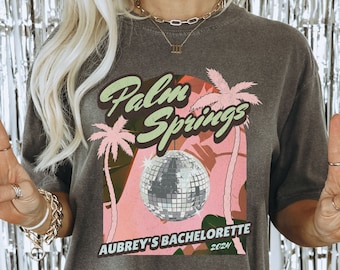 Palm Springs bachelorette party shirts palm springs before the rings bridesmaids gifts California birthday girls trip bridal party favors CA