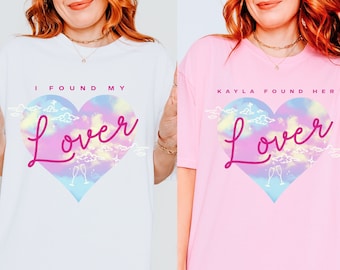 She found her lover bachelorette party shirts lover theme party in my bride era bachelorette era Champagne comfort colors bridesmaids gifts