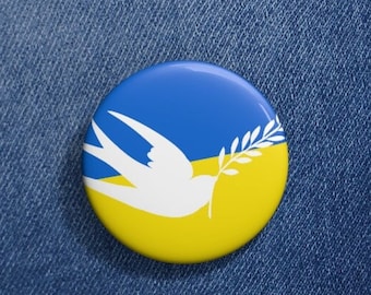 Ukraine Pin, Ukraine Flag, Peace Pin, Cute Pins, Ukraine Flag Button, Ukraine Gift, Stand with Ukraine, I support Ukraine