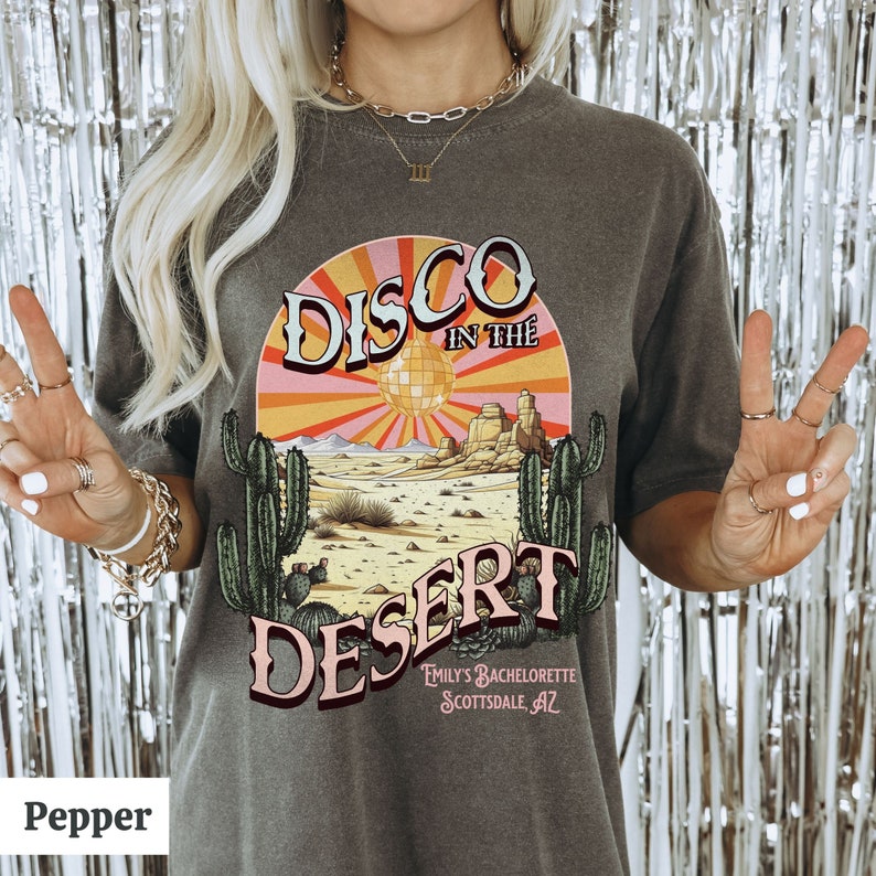 disco desert scottsdale sedona bachelorette party shirts