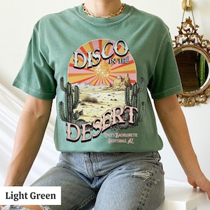 scottsdale bachelorette party shirts disco desert bach tour sedona arizona custom bridesmaids gifts girls trip tees cactus bachelorette image 4