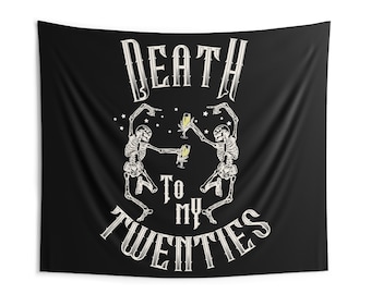 RIP 20s Tapestry: Funny 30th Birthday Party Banner