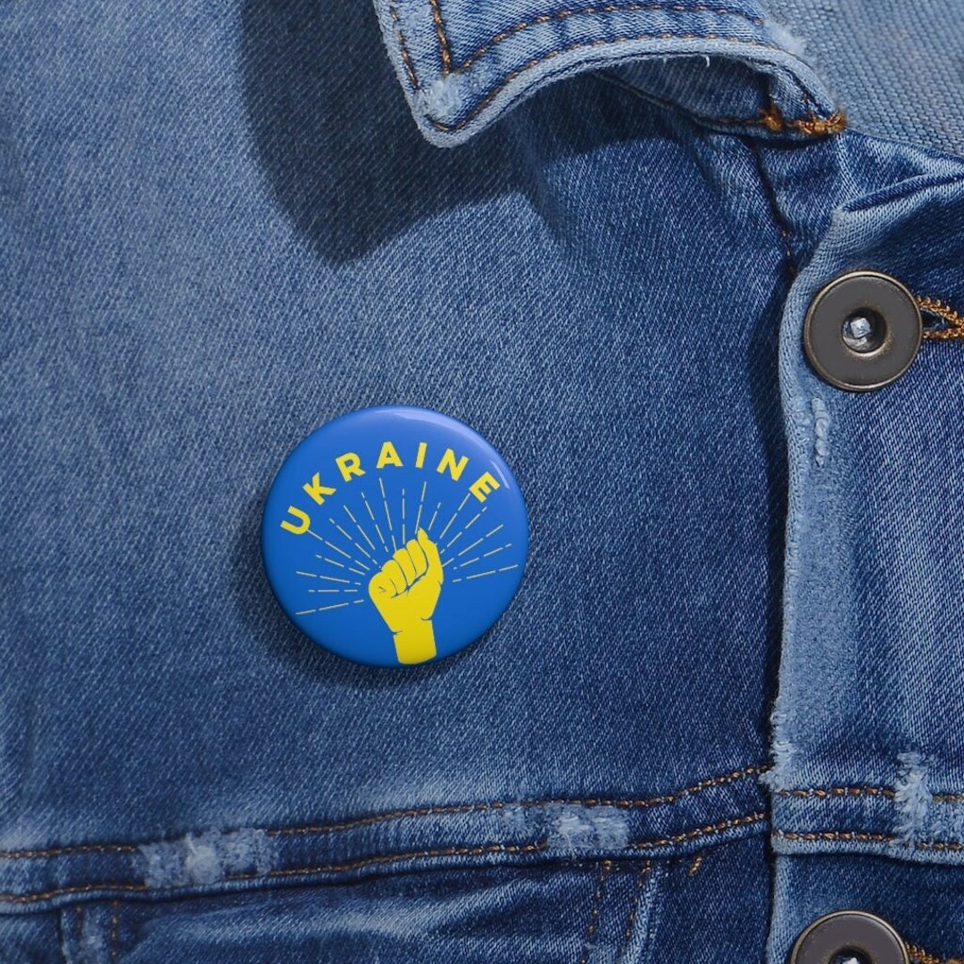 Ukraine Pin, Support Ukraine Pin, I Stand With Ukraine, Ukranian Pin