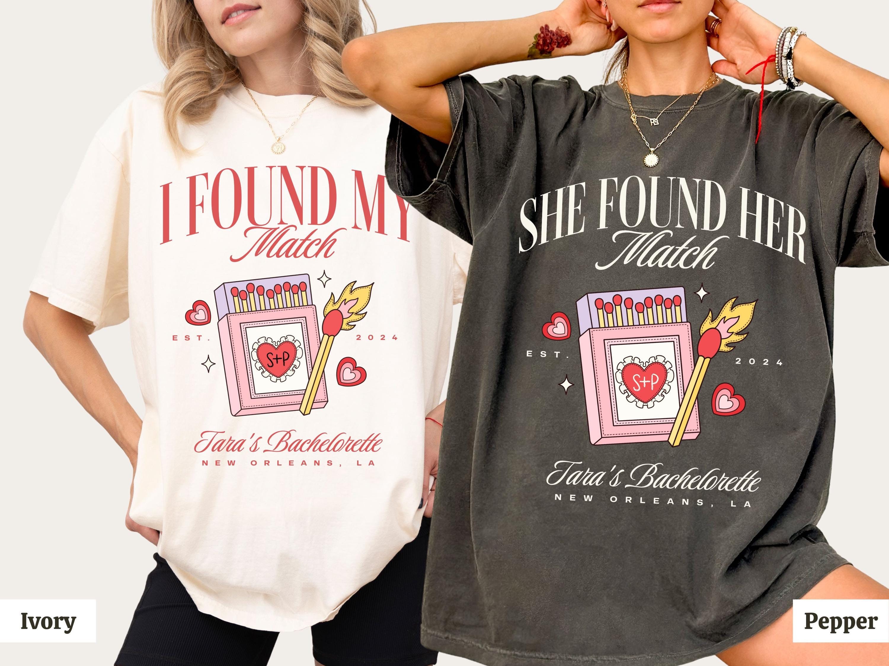 She found her match bachelorette shirts The Bach club bachlorette party tshirts social club bridesmaids gifts custom lux merch favors bride