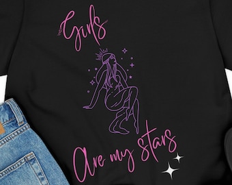 Girls Are My Stars T-Shirt, Lesbian Pride Gift