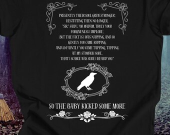 Edgar Allan Poe Maternity T-Shirt – Halloween Pregnancy Tee