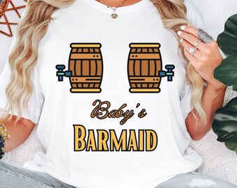 Baby's Barmaid Nursing Shirt, RPG Gamer Mom Tee