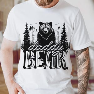 Daddy Bear T-Shirt | Gay Pride Bear Community Shirt | Perfect for Daddy Bear or Gay Bear Pride Events | Fun LGBTQ+ Bear Culture Apparel