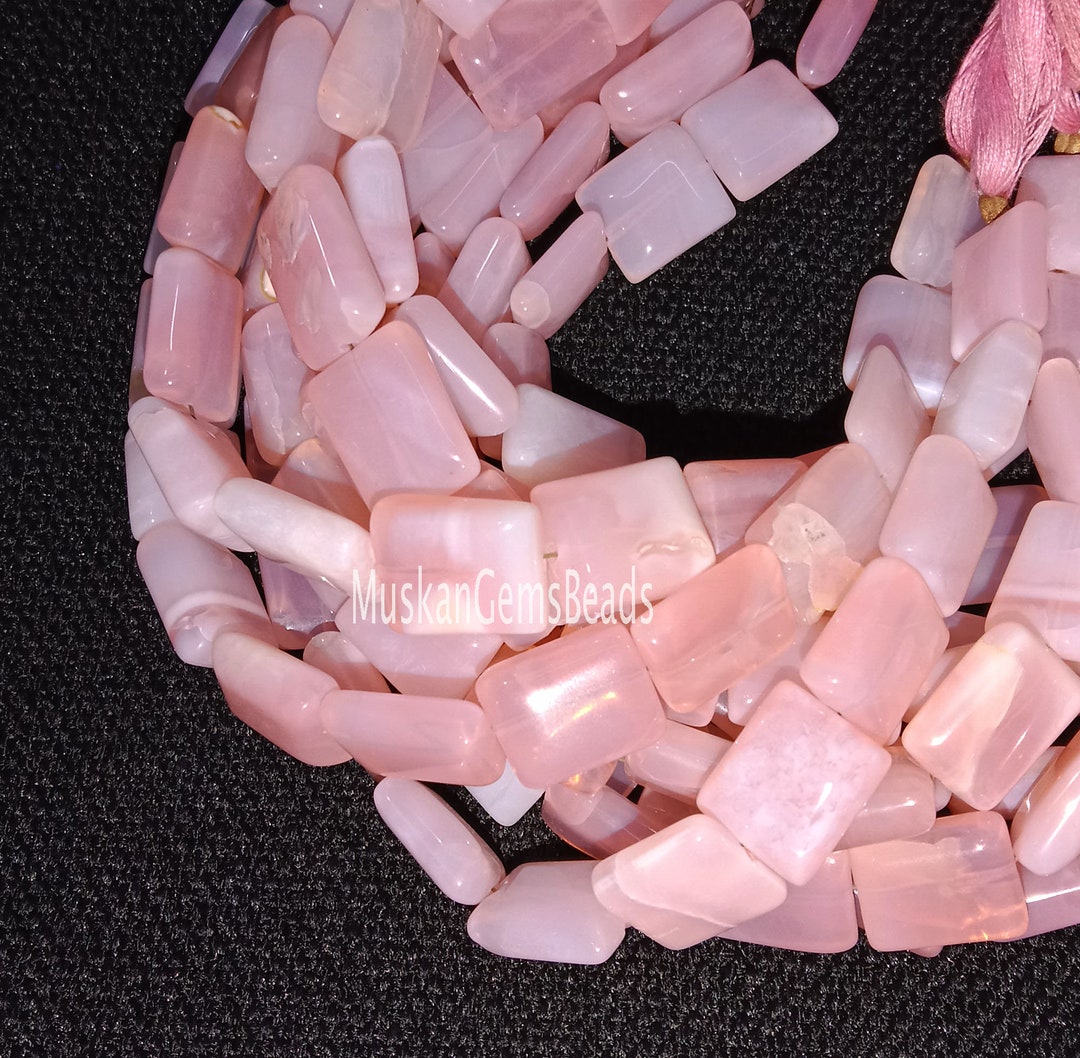 Pink Opal Shaded Chicklet Rectangle Shape Beads for Jewelry Etsy