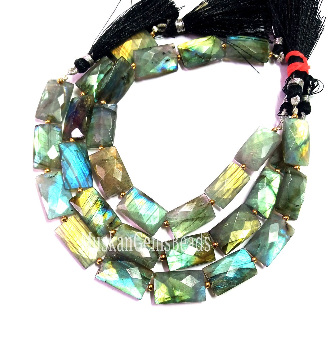 Natural Labradorite Fire Chicklet Gemstone Beads, 8 Strand, AAA Quality