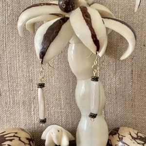 Ivory Tagua Nut Earrings