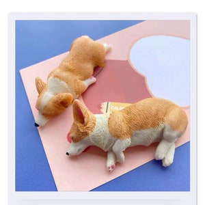 Realistic corgi fridge magnets , Dog lover gift, Christmas gift