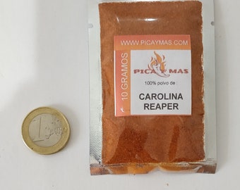 CAROLINA REAPER POWDER 10g pot. 100% puur, de heetste reaper ter wereld.