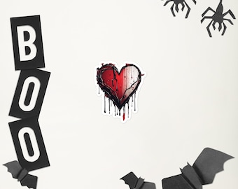 Emo coeur saignant Sticker