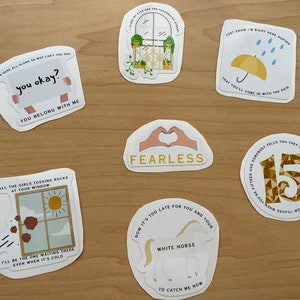 Taylor Swift Red Fearless Everyone Album Stickers Wholesale sticker  supplier 