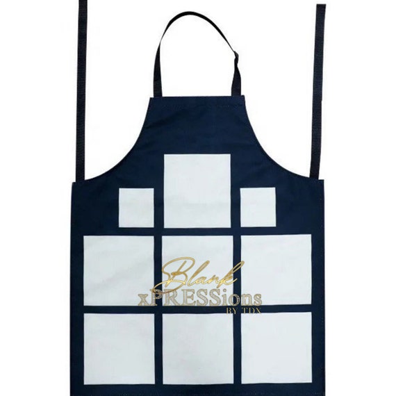 Blank 9 Panel Apron Sublimation Apron Sublimation Blanks Etsy