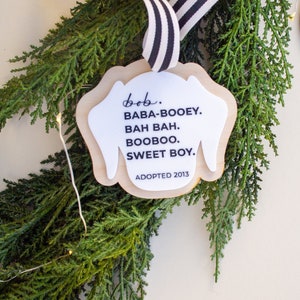 Personalized Dog Nickname Ornament: Custom Pet Keepsake | Holiday Pet Ornament | Gift for Pet Parents