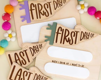 Reusable First and Last Day of School Sign: Photo Prop | Back to School