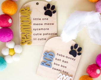 Custom Pet Nickname Ornament: Personalized Christmas Keepsake