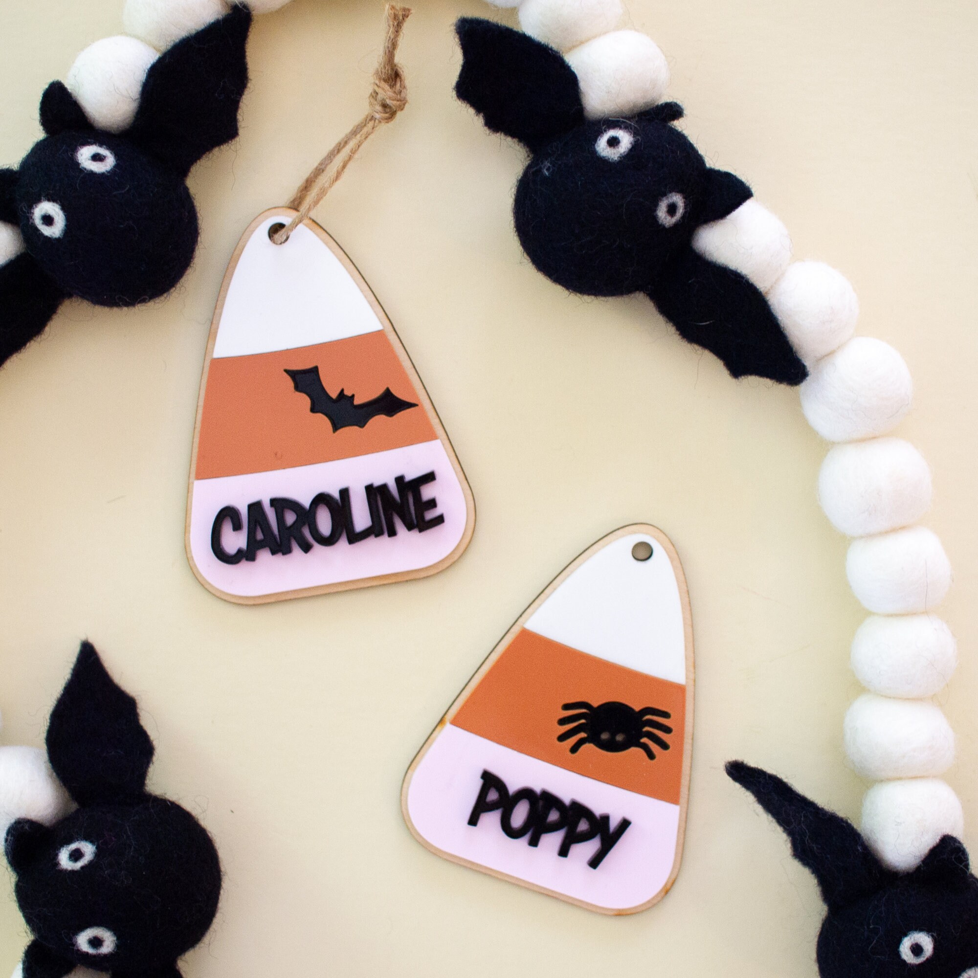 Personalized Candy Corn Halloween Tag: Kids Trick or Treat Bag - Etsy