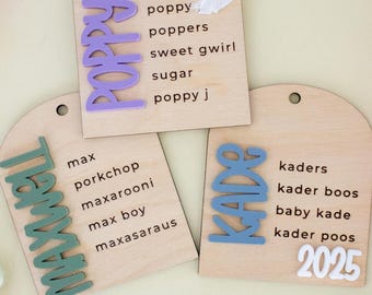 Personalized Baby Nickname Ornament: Acrylic Keepsake, First Christmas